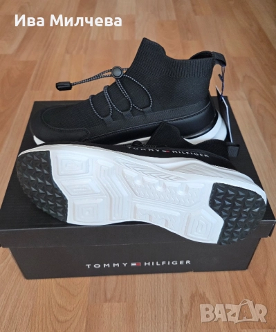 Боти тип чорап-Tommy Hilfiger 37, снимка 5 - Дамски боти - 51490811