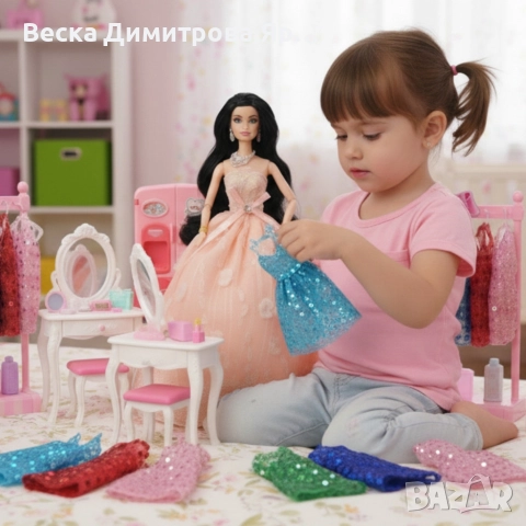 Голяма кукла с много рокли и аксесоари Beautiful Doll, снимка 2 - Кукли - 52684977