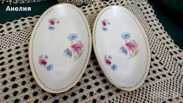 Френски макове- съд за сервиране, чинии, снимка 2 - Чинии - 52462365