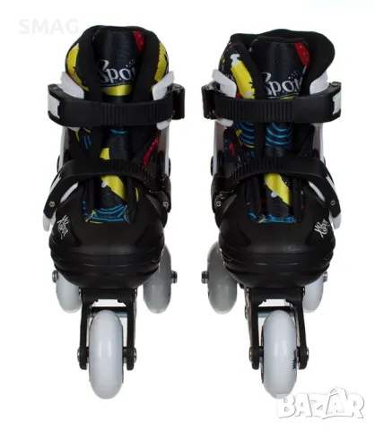 Детски ролери бели черни с шарки (31-34) S_1198247, снимка 3 - Други - 48569889