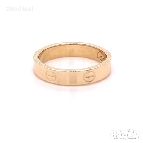 Златен дамски пръстен 1,25гр. размер:54 14кр. проба:585 модел:34404-3, снимка 2 - Пръстени - 51977329
