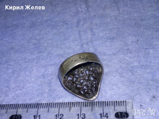 ВЕЛИКОЛЕПЕН АЖУРЕН СРЕБЪРЕН АРТ СТИЛ ПРЪСТЕН ОКСИДИРАНО СРЕБРО 925 МАЙСТОРСКА ИЗРАБОТКА 70873, снимка 17 - Пръстени - 40761945