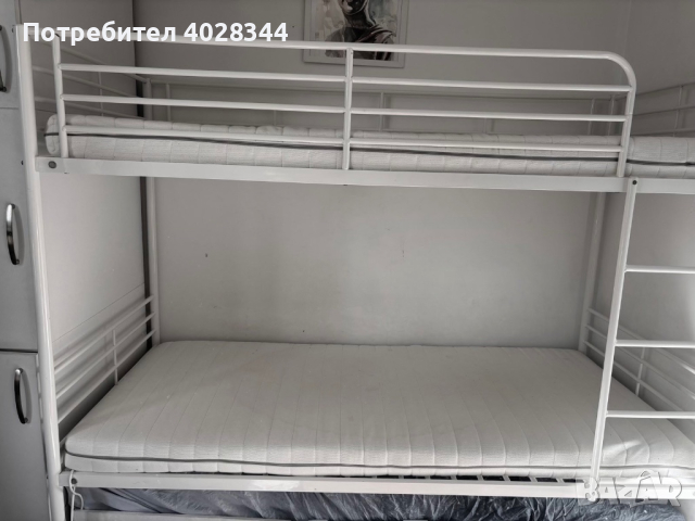 Двуетажно легло с матраци, снимка 4 - Спални и легла - 44737230