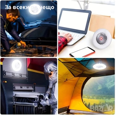 Многофункционален USB акумулаторен LED фенер за къмпинг, снимка 3 - Къмпинг осветление - 44145196