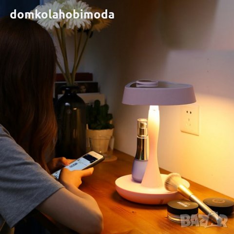 Настолно огледало за гримиране, С лед осветление, Сърце