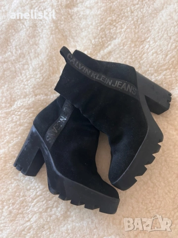 🔥 ПОСЛЕДНА ЦЕНА – БЕЗ КОМЕНТАР 🔥Calvin Klein Jeans боти – естествен велур