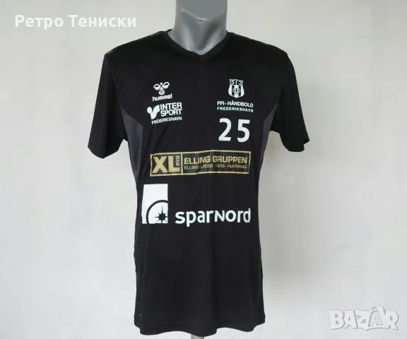 Тениска • Handball #25 • Hummel • черно • размер M • Мъже