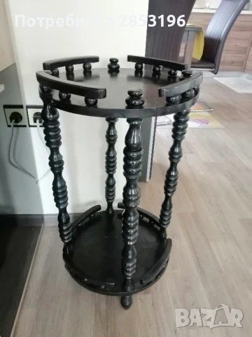 Ретро помощна масичка дървена , снимка 2 - Маси - 50502966