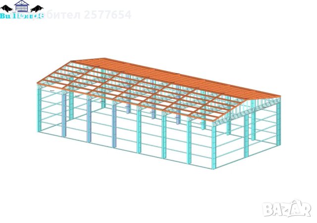 ЛИЗИНГ - Халета, Хале, Магазини, Магазин, Складове 200м2-20м х 10м х 4, снимка 3 - Строителни материали - 44146568