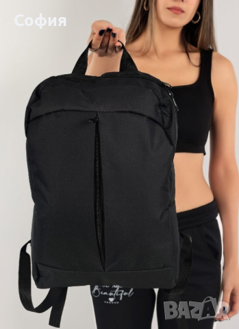 Стилна дамска раница от непромокаема здрава материя, снимка 1
