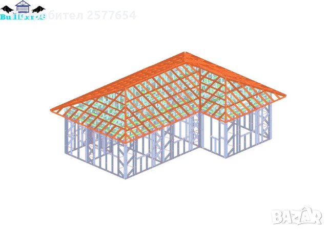 Къща,Бунгало,Преместваема къща,Сглобяеми къщи,Модулни,Жилищни-74,4м², снимка 1