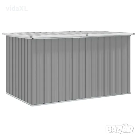vidaXL Градински сандък за съхранение, сив, 171x99x93 см