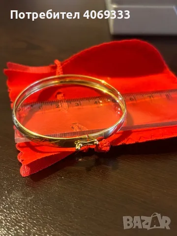 Нови Златна дамска гривна и обеци 14к 585 , снимка 15 - Гривни - 47991526