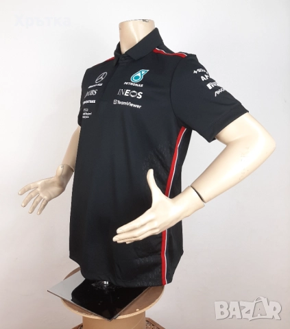 Mercedes AMG F1 Team Polo - Оригинална мъжка тениска с яка, снимка 10 - Тениски - 52939042