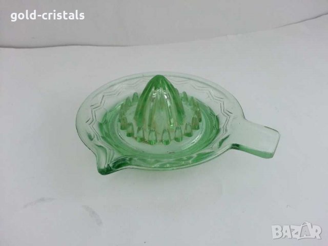 Антикварна стъклена лимоноизтисквачка, снимка 1 - Антикварни и старинни предмети - 29710268