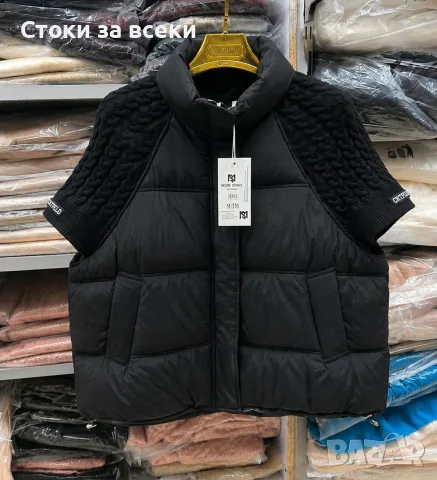 Дамски елеци със плетен ръкав , снимка 2 - Жилетки - 55722727
