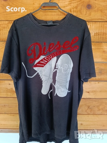 Vintage Diesel T-shirt 90s,00s/Diesel тениска - Оригинална , Рядка част, снимка 3 - Тениски - 52789438