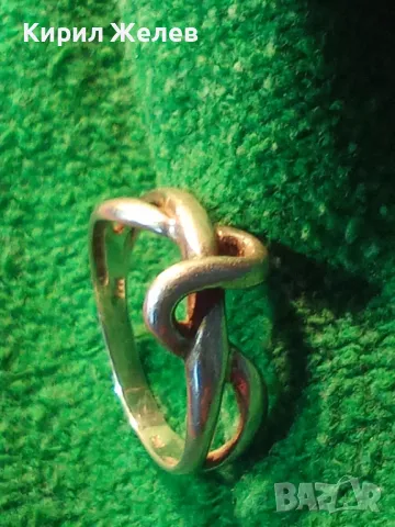 АРТИСТИЧЕН СРЕБЪРЕН ПРЪСТЕН СРЕБРО 925 ПРОБА РЪЧНА БИЖУТЕРСКА АЖУРНА ИЗРАБОТКА 32062, снимка 11 - Пръстени - 46265655