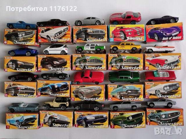 Малък Лот от 20 Matchbox Superfast Мачбокс Суперфаст Нови С Кутии