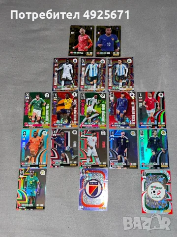 карти и стикери panini 