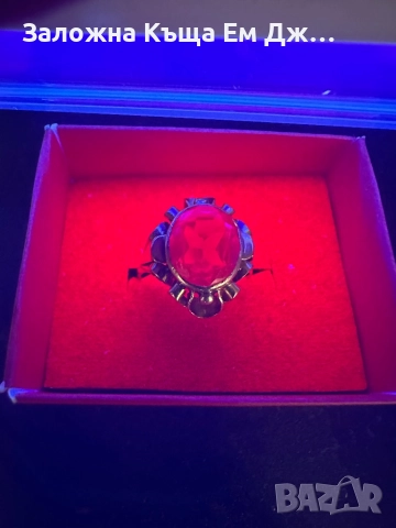 Руски златен пръстен с рубин  ⭐️583, снимка 7 - Пръстени - 51908771