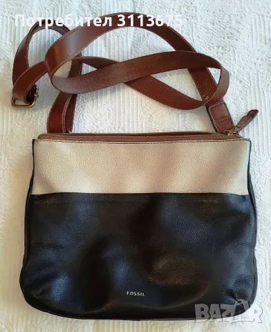 Стилна, оригинална дамска чанта Fossil.