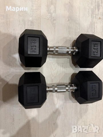 Хексагонални дъмбели, снимка 3 - Фитнес уреди - 53136541