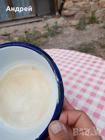 Стара емайлирана паница,купа #10, снимка 4 - Антикварни и старинни предмети - 33961319