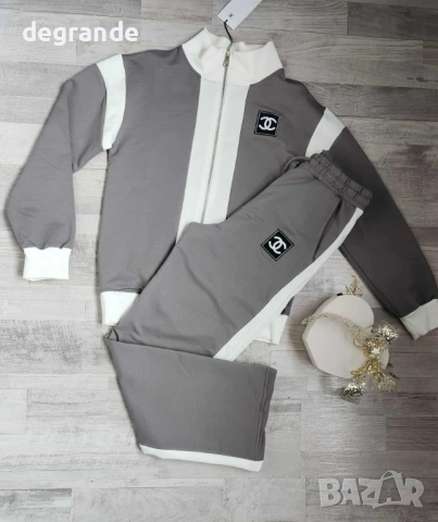 Дамски памучен комплект Chanel, снимка 2 - Спортни екипи - 53063591