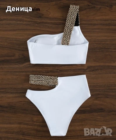 Бял бански половинки , снимка 2 - Бански костюми - 51402408