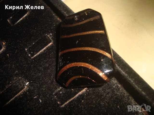 ВЕНЕЦИАНСКО ЦВЕТНО СТЪКЛО АРТ УКРАШЕНИЕ МЕДАЛЬОН ВИСУЛКА БИЖУ 24356