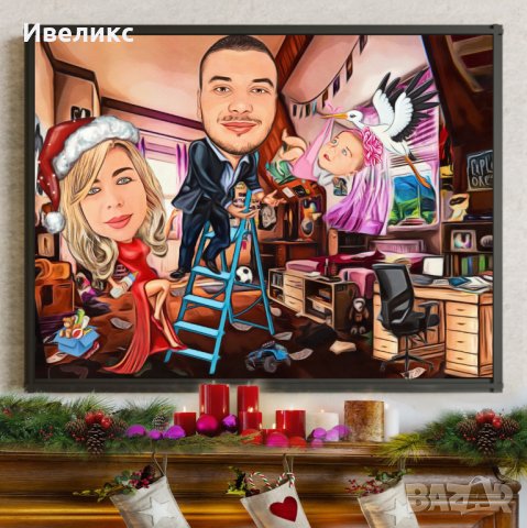 Коледна КАРИКАТУРА коледа , снимка 12 - Картини - 38731548