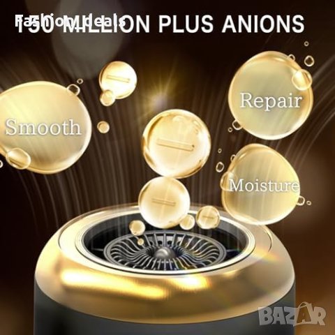 Нов Сешоар Mifasol 1600W Йонизация Бързо Сушене Тих - Черен, снимка 3 - Сешоари - 42840320