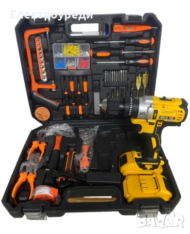 Акумулаторен Винтоверт + 111 части STAHLМAYER 36V 8,0AH Ударна Бормашина, снимка 4 - Винтоверти - 47607866