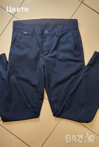 Тъмносин мъжки панталон, снимка 6 - Панталони - 42033332