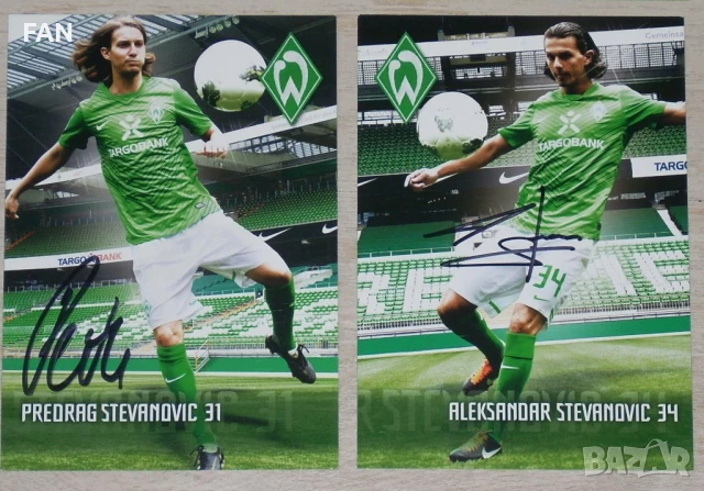 Вердер Бремен ОРИГИНАЛНИ футболни картички с автентични автографи от сезон 2011/12, снимка 6 - Фен артикули - 50487763