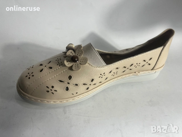 Дамски обувки беж, снимка 3 - Дамски ежедневни обувки - 54203602