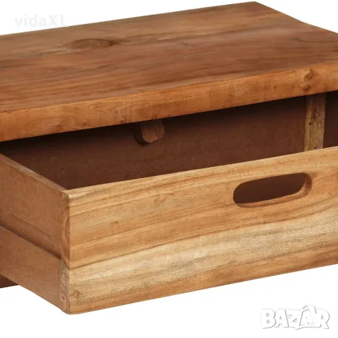 vidaXL ТВ шкаф (118-200) x 30 x 40 см, масивна акация, снимка 5 - Секции и витрини - 56147264