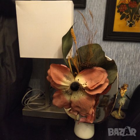 Арт деко лот настолна лампа и ваза , снимка 2 - Декорация за дома - 38475811