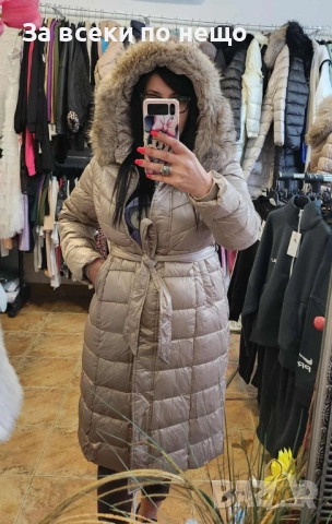 Дамско Дълго Зимно Яке - Налични Различни Цветове Код I_53, снимка 5 - Якета - 52104114