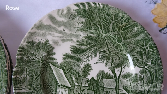 Чинии, чаши, чайник ”Watermill” Англия Johnson Brothers., снимка 5 - Сервизи - 53956066