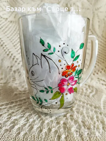 Ръчно рисувани чаши, подложки, снимка 2 - Други - 21980542