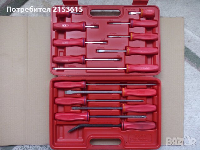 Genius Tools TL-515X 14 брoя комбинирани отвертки и 1 твърдо рамо , снимка 1 - Отвертки - 42316848