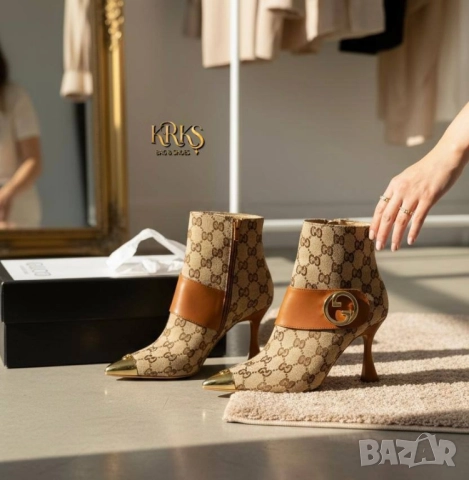 дамски боти на ток versace miu miu chanel , снимка 13 - Дамски боти - 52031515