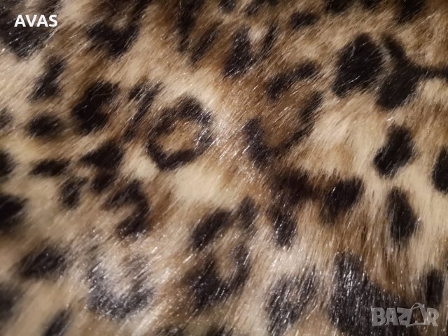 Нова луксозна леопардова шал яка зимен луксозен аксесоар, снимка 2 - Шалове - 31041500