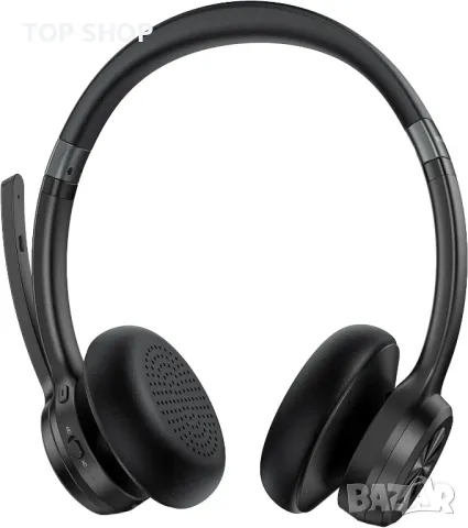 Bluetooth слушалка TECKNET Безжична слушалка с шумопотискане на микрофона, 50 часа