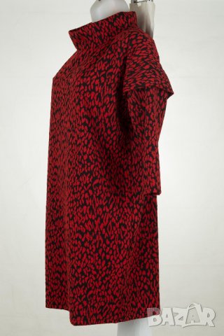 Рокля в червено и черно марка Creens - L, снимка 3 - Рокли - 38213943