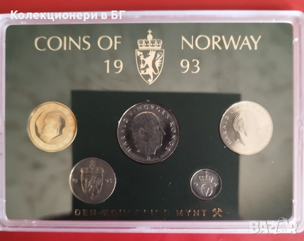 СЕТ С ШЕСТ МОНЕТИ ОТ НОРВЕГИЯ 1993 ГОДИНА