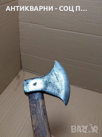 Стара Ръчно Кована Брадва Викинг 0.630кг. НОМЕР 747., снимка 9 - Антикварни и старинни предмети - 54175990
