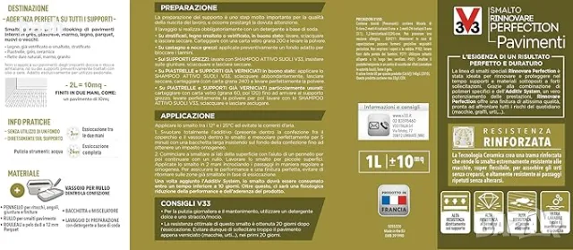 V33 Боя за обновяване на подове и стълби, Renovation Perfection® Satin Titanium 2L, снимка 2 - Бои, лакове, мазилки - 48692354